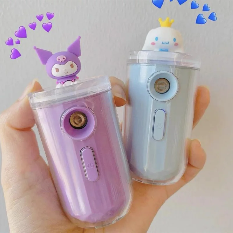 

Милый Sanrio Kuromi Cinnamoroll мультяшный ручной регидратор изысканный портативный ультра-тонкий спрей Упражнение гидратация инструмент