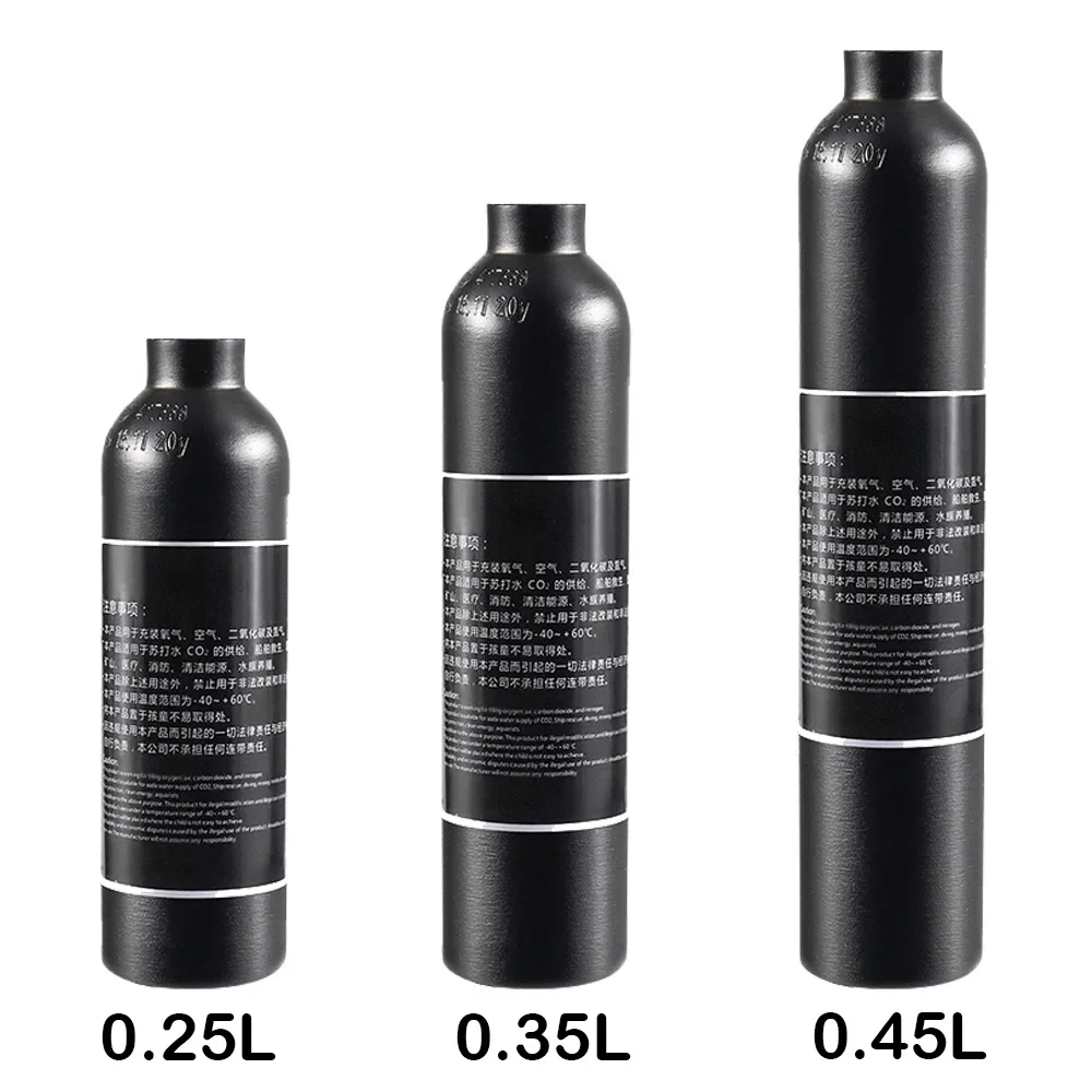 Алюминиевый баллон для воздушного аквариума Co2 объемом 4500 фунт/кв. Дюйм резьба