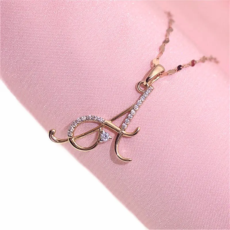 

Женское модное ожерелье из розового золота 585 пробы