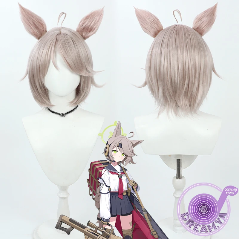 Otogi парик для косплея синий архивная игра, Короткие термостойкие синтетические волосы, Хэллоуин, ролевая игра вечерние + бесплатная шапочка для парика