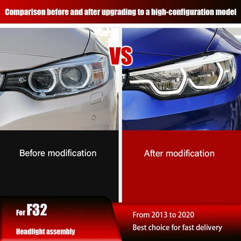 Подходит для фар серии 13-20 BMW 4 в сборе F32, Модифицированная новая искусственная линза, дневная подсветка