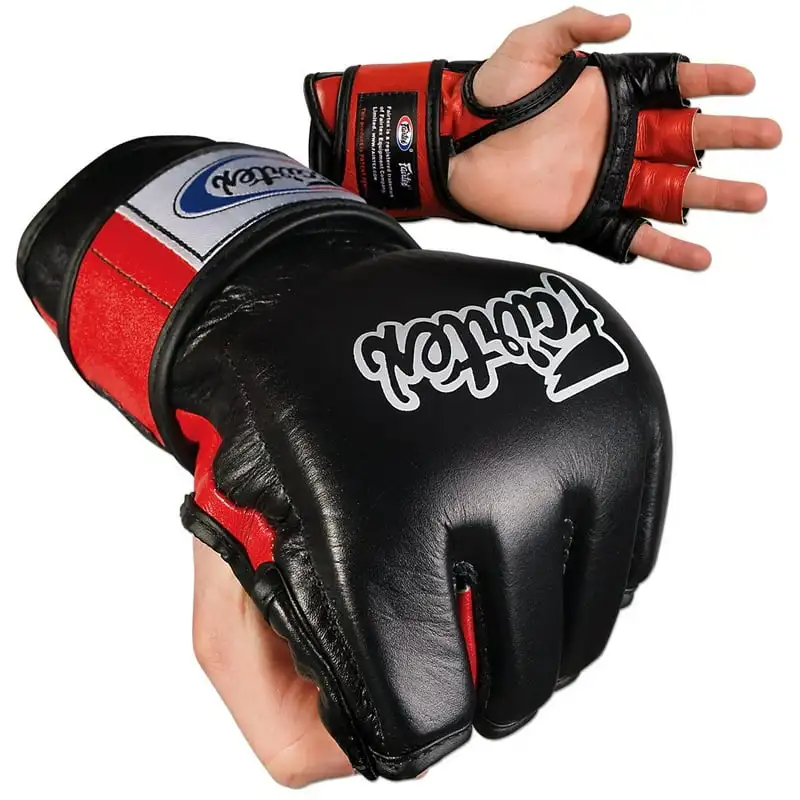 

Combat MMA Gloves - Open Thumb Large / Red Wushu uniform for men Wushu uniform
