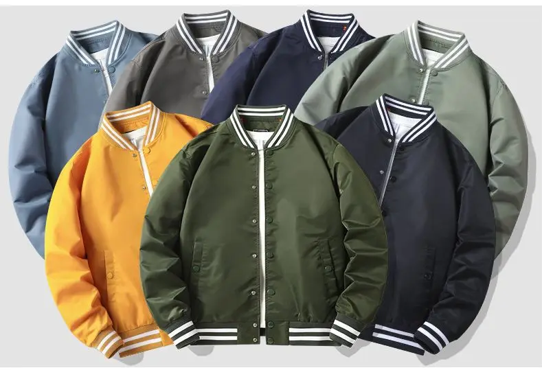 

Men's jackets bomber jacket varsity baseball jacket windbreakers oversize hip hop outerwear for college couples Clothing Custom