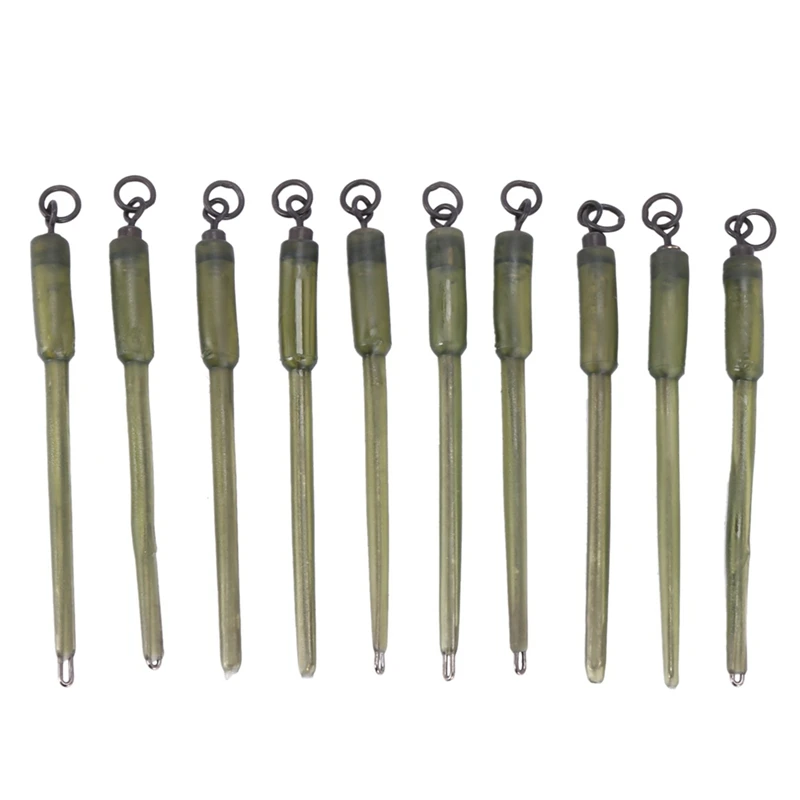 

30Pcs Carp Fishing Connector Swivels PVA Tube Bags Stems Solid Bag Stems Lead Insert End Terminal Tackle Mash