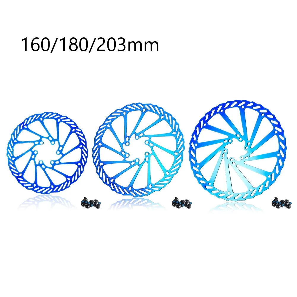 

Bike Disc Brake Rotor 160/180/203mm Hydraulic Disc Pad With 6 Bolts Ventilated Design For Alivio/Deore Disc Brake Systems