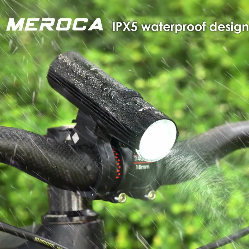 

MEROCA New smart headlight bike light glare reality 1000LM flashlight far and near light MTB road bike Bicycle Accessories