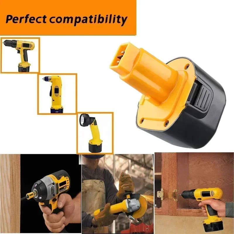 Аккумулятор Ni-MH 9 6 В 6800 мАч совместимый с Dewalt DE9061 DE9062 DW9061 DW9062 DE9036 DW911 DW050