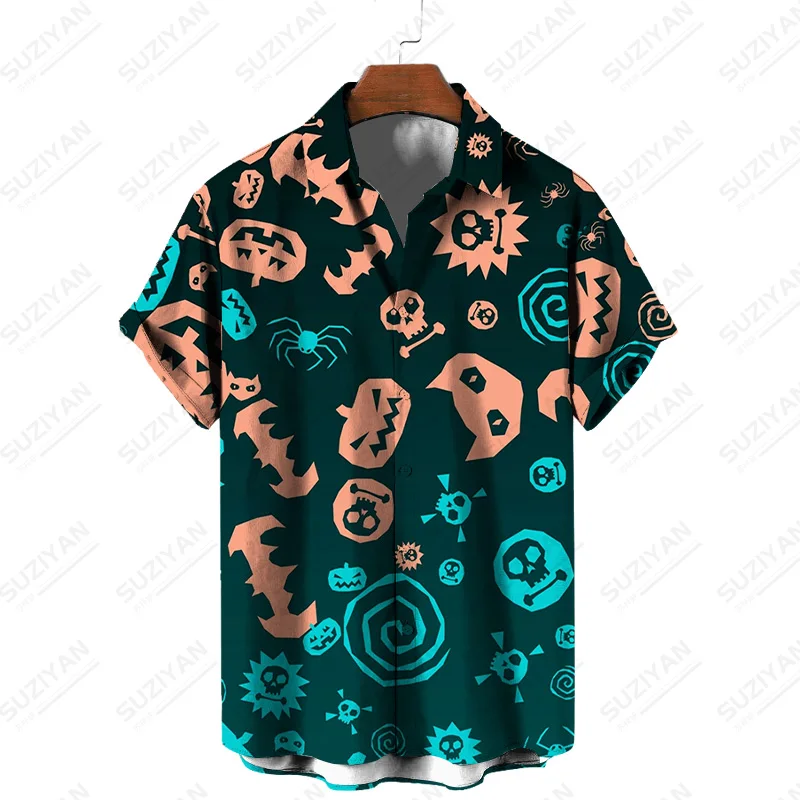 

Роскошные блузки с графическим рисунком, элегантная Европейская Мужская модная летняя мужская классическая рубашка с коротким рукавом, ли...