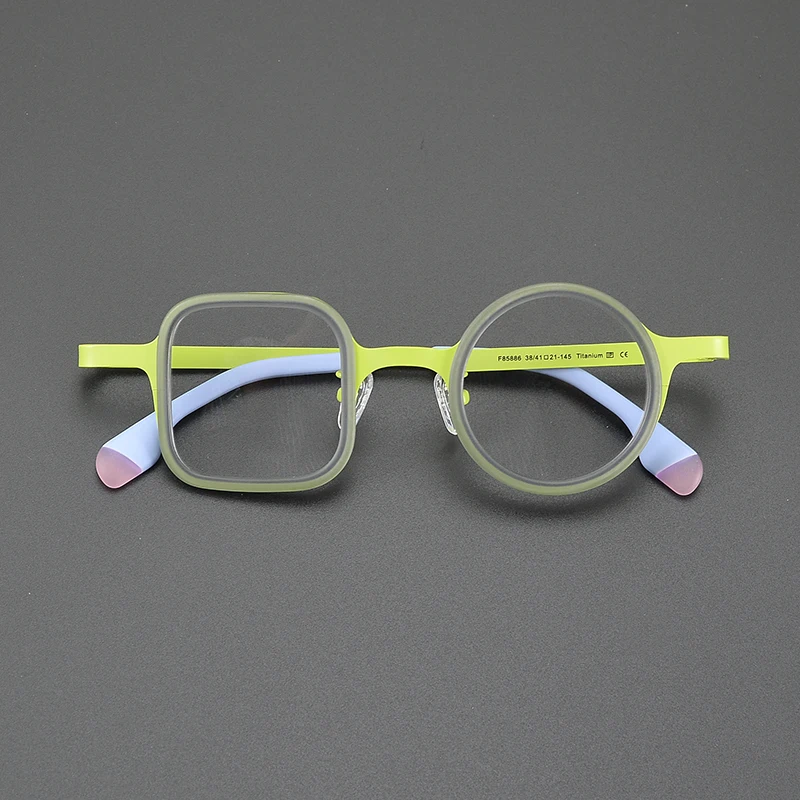 Сверхлегкая титановая ретро-модная трендовая оправа для очков ниша литературная