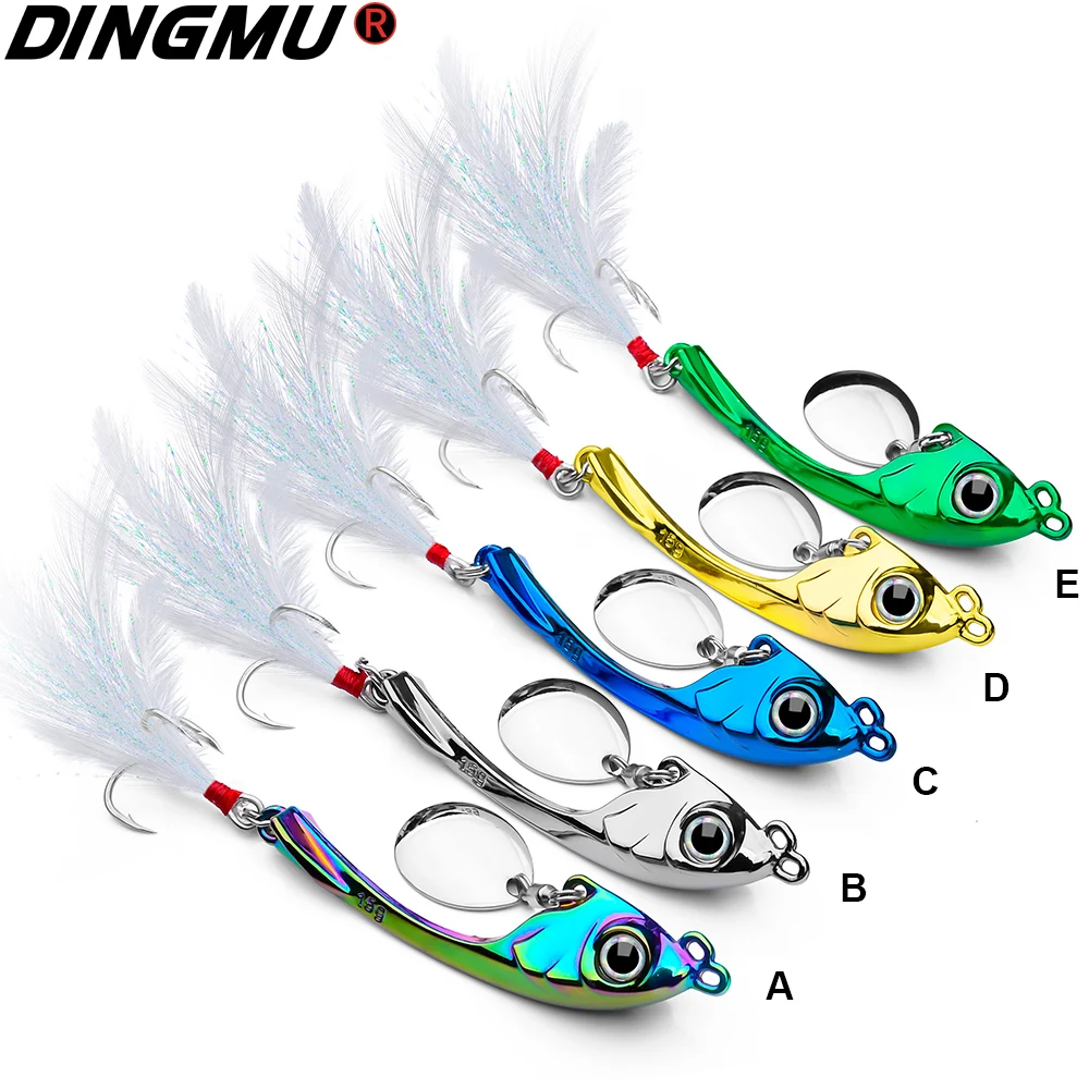 

1PC Spinner Bait 9g-13g-17g Rotating Metal Vibration Lure Sinking VIB Spoon Fishing lurre Hard Wobbler With Sequin cebo