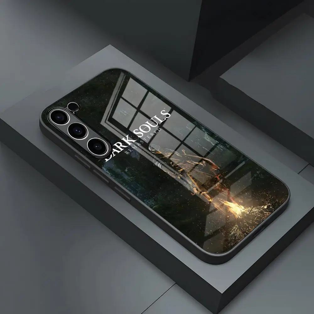 Чехол для телефона D-Dark S-Souls с видеоиграми S24 Ultra Samsung S23 Fe S22 S20 S21 Plus Galaxy A54 A34 A24 A53 A16