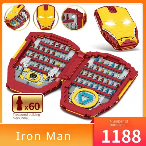 Lego iron man book jlb 3d128 sale