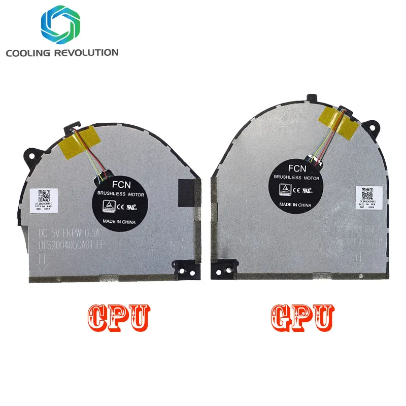 Новый охлаждающий вентилятор для ноутбука Lenovo savite Y530 Y7000 DFS200405CA0T-FKPW DC28000DKF1 DFS200105BR0T-FKPX DC28000DKF0