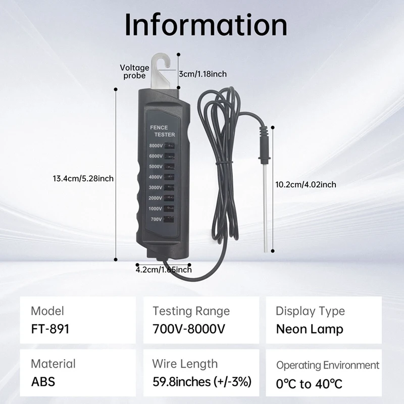 Электронный детектор импульсного напряжения FT-891 прибор для испытания
