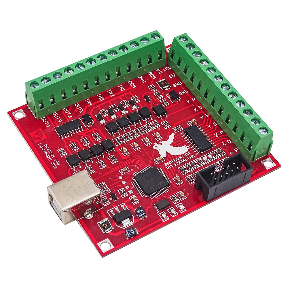 Коммутационная плата CNC USB MACH3 100 кГц 4-осевая драйвера интерфейса контроллера