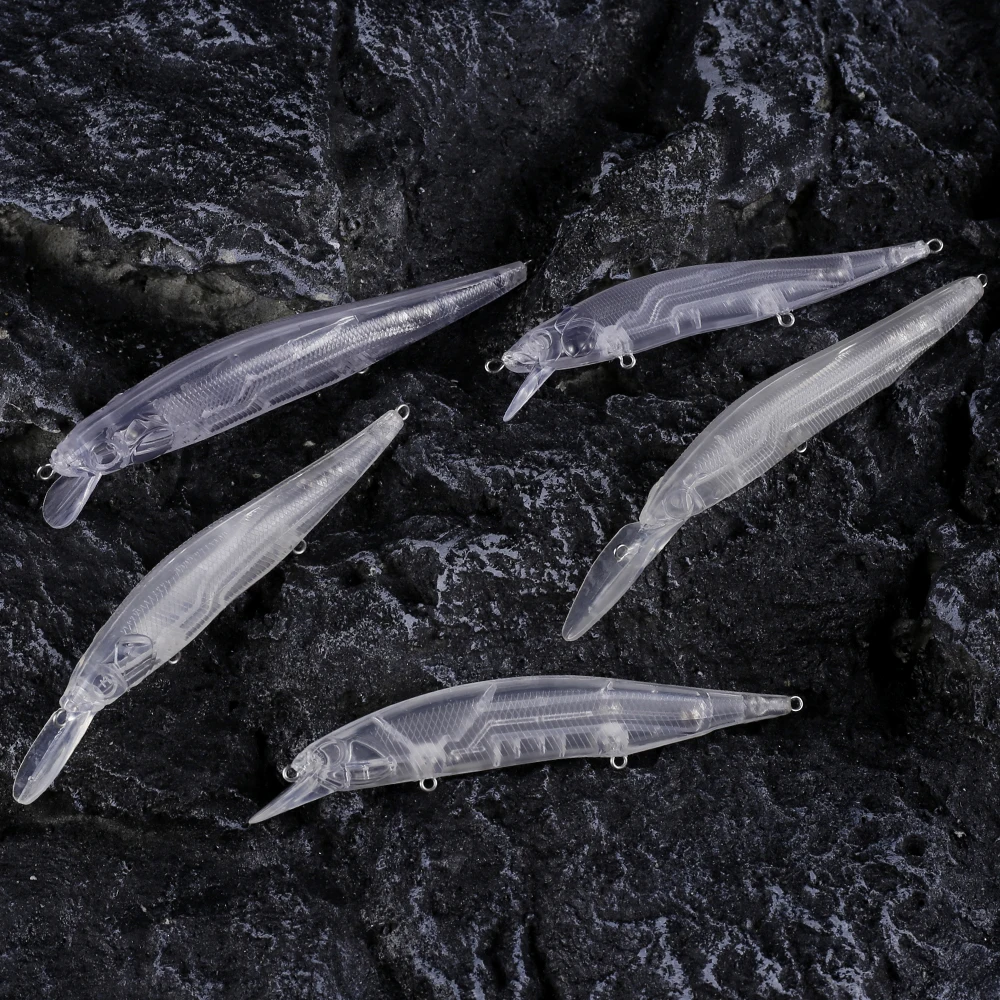 Фото AYWFISH 10 шт./партия, плавающий окунь, окунь, щука, искусственные жесткие приманки, набор неокрашенных гольян, рыболовные приманки, заготовки дл... №5