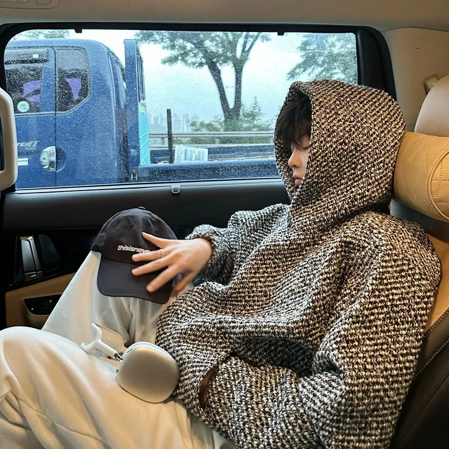 Винтажная текстурированная толстовка с капюшоном женская весенняя свободная