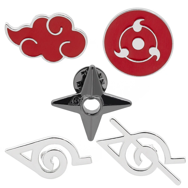 

Naruto Brooches Cute Zinc Alloy Enamel Brooch Pins Souvenir New Fashion Jewelry Garment Collar Accessories Cosplay Gift