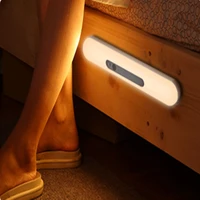 led night light motion sensor light wireless intelligent automatic magnetic lamp rechargeable kitchen cabinet wardrobe light