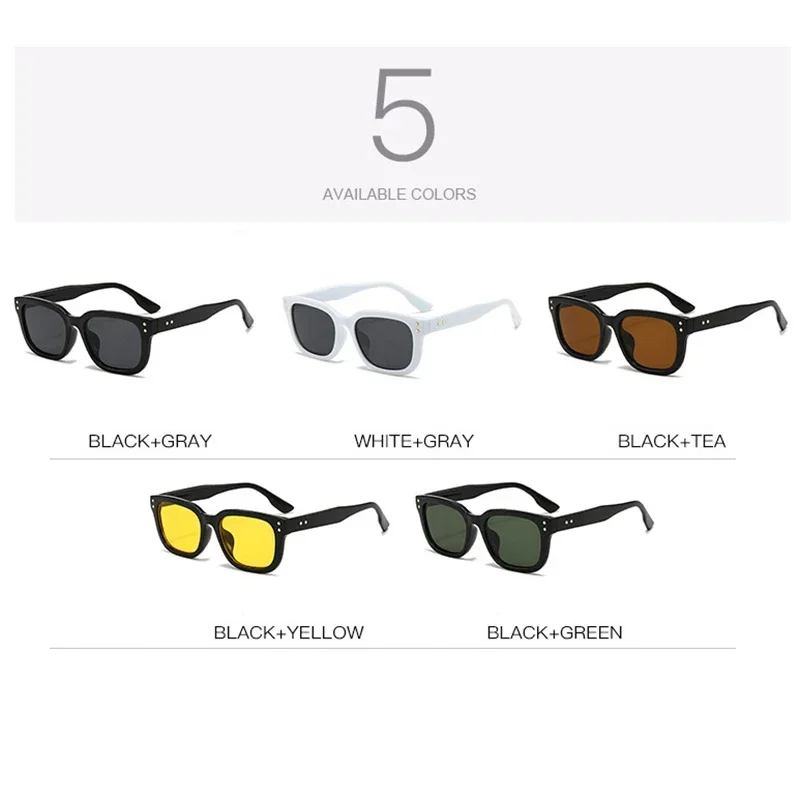 OVOYAN Ретро Квадратные Солнцезащитные очки женские индивидуальные простые для