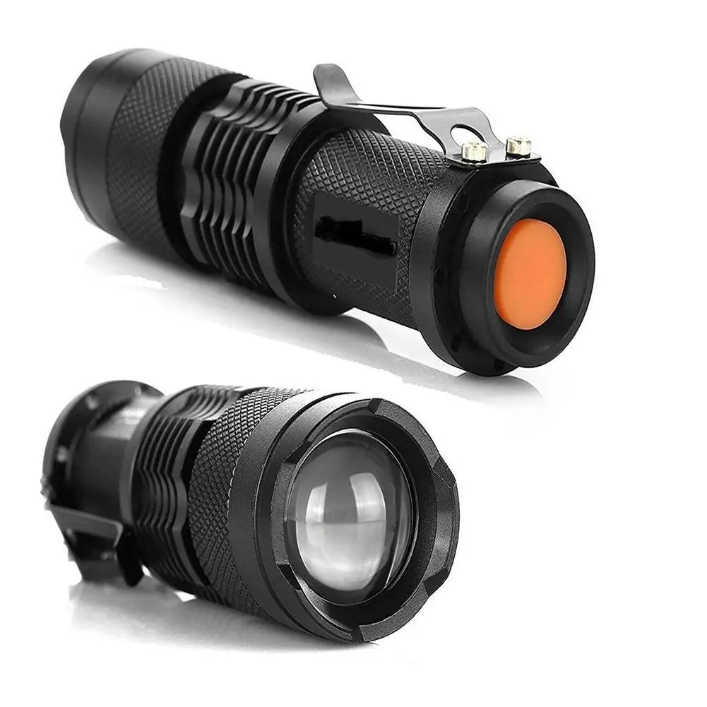 

LED Flashlight Aluminum Alloy Zoomable 3 Light Modes Waterproof Super Bright Powerful Flashlight for Outdoor Emergency
