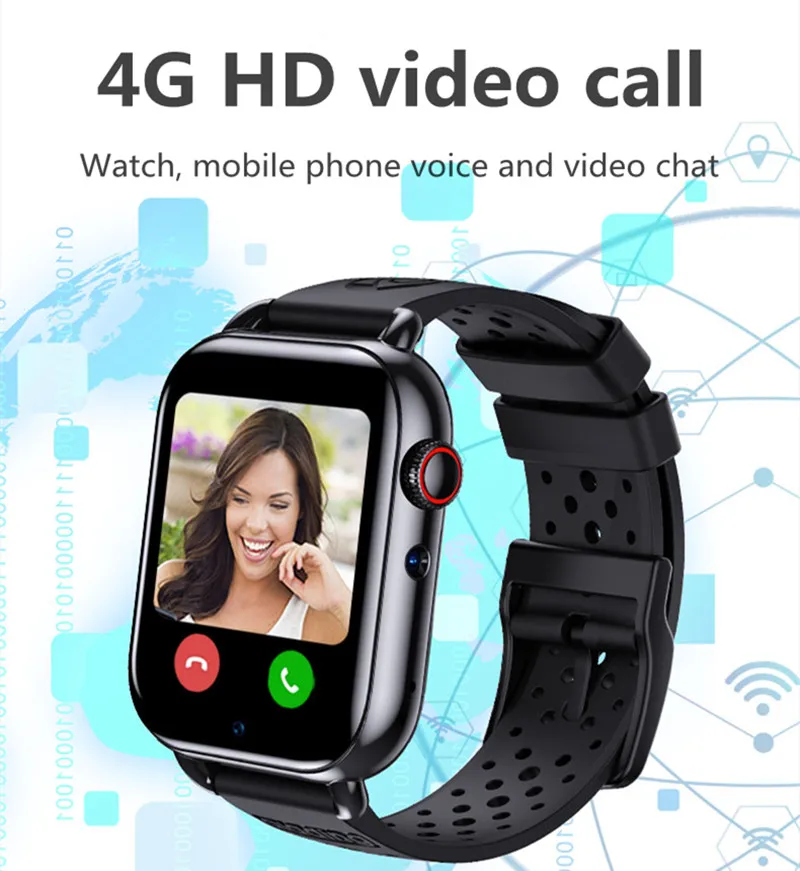 Новые умные часы Android 9 0 с GPS позиционированием 4g Детские видеозвонки двойная