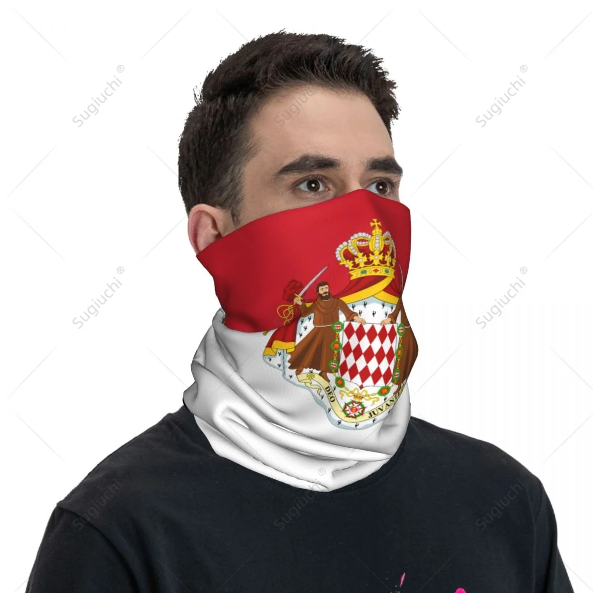 Унисекс шейный платок с флагом Монако шарф маска для лица шарфы обогреватель шеи
