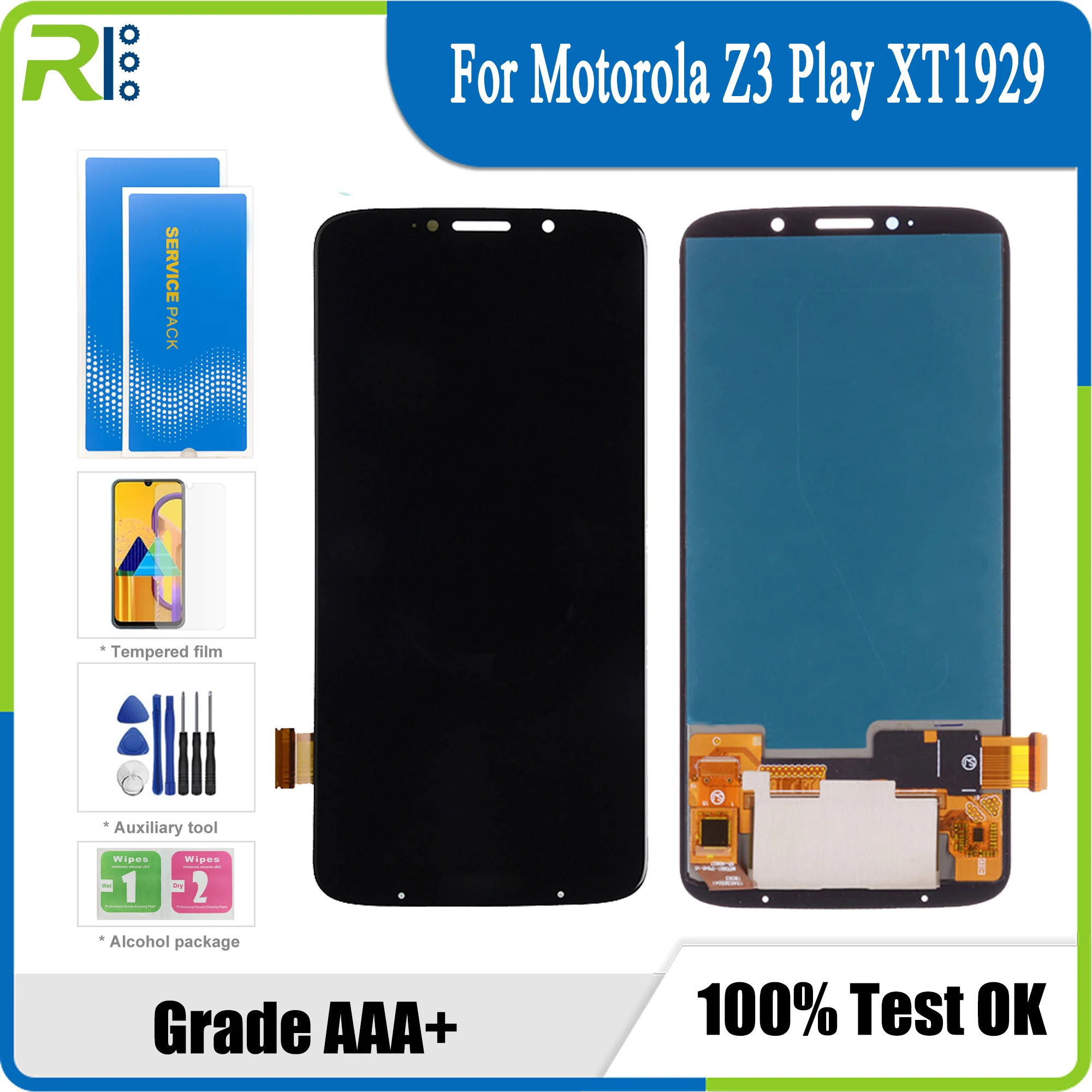 

Original AMOLED For Motorola XT1929 Display LCD Touch Screen 6.01 "Moto Z3 Spielen LCD Display Screen Panel Montage