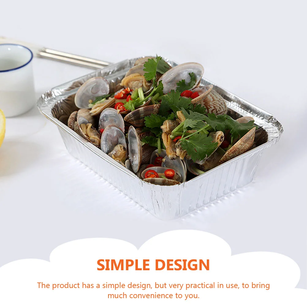 30 шт. жестяная коробка одноразовый горшок алюминиевая фольга с крышкой лотки