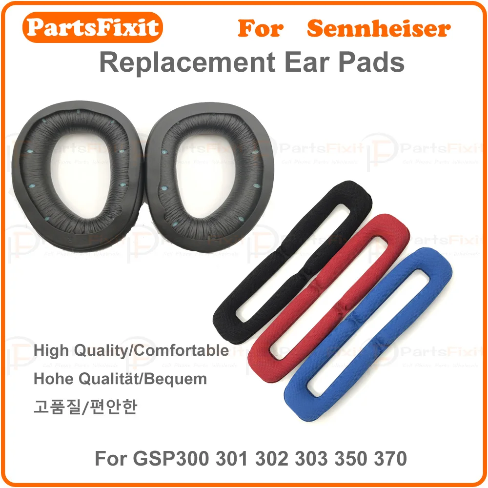 Подходит для Sennheiser GSP300 GSP301 GSP302 GSP303 GSP350 GSP370 подушечки для наушников губчатые чехлы амбушюры подушечки для повязки на голову (art.: 3920d2fa6f4ae) - 3920d2fa6f4ae