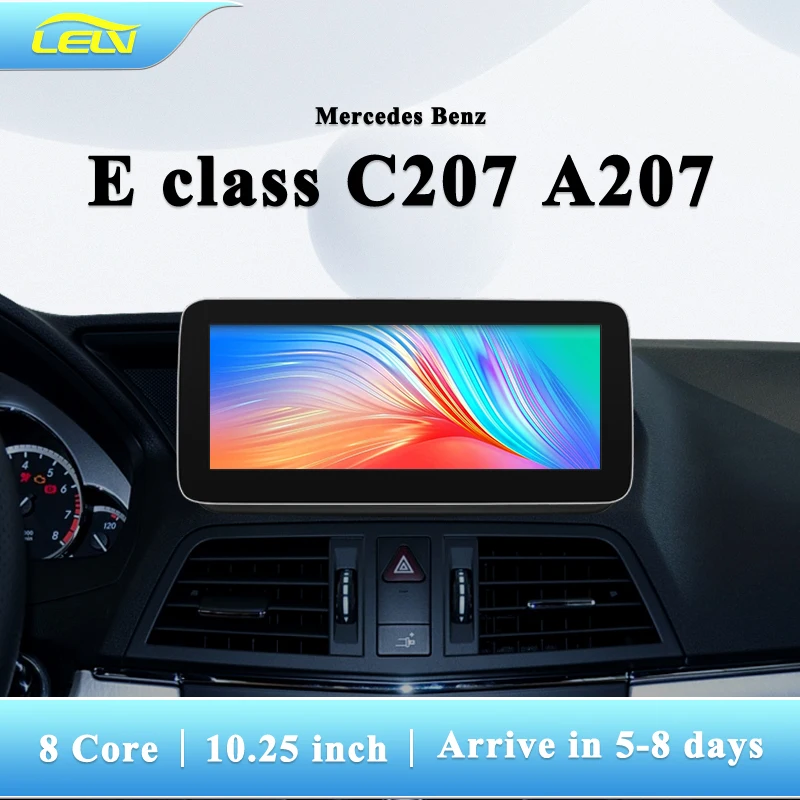

8-ядерный Автомобильный плеер для Mercedes Benz E class A207 C207, 10,25 дюйма, автомобильная интеллектуальная система, экран Android, GPS-навигация