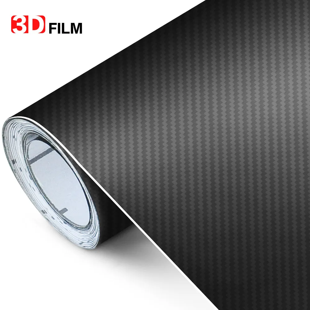 Цветная 3d-наклейка из углеродного волокна рулон пленки обмотка автомобиля