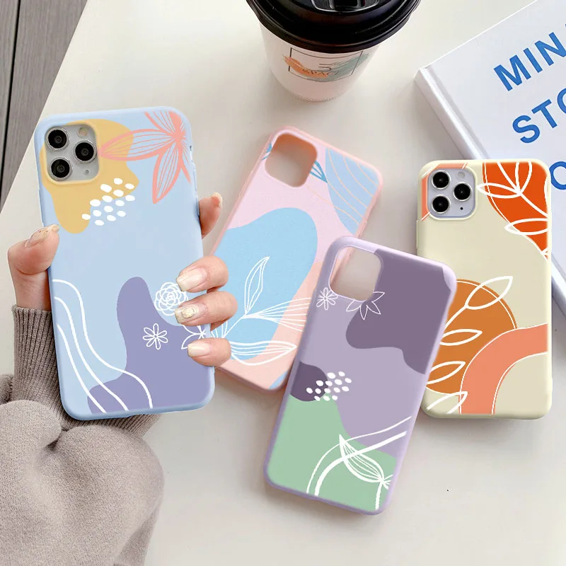 Чехол для телефона с цветочной росписью Samsung Galaxy S22 S21 Ultra S20 FE S10 S10e S9 S8 Plus Note 10 Lite 20 M31