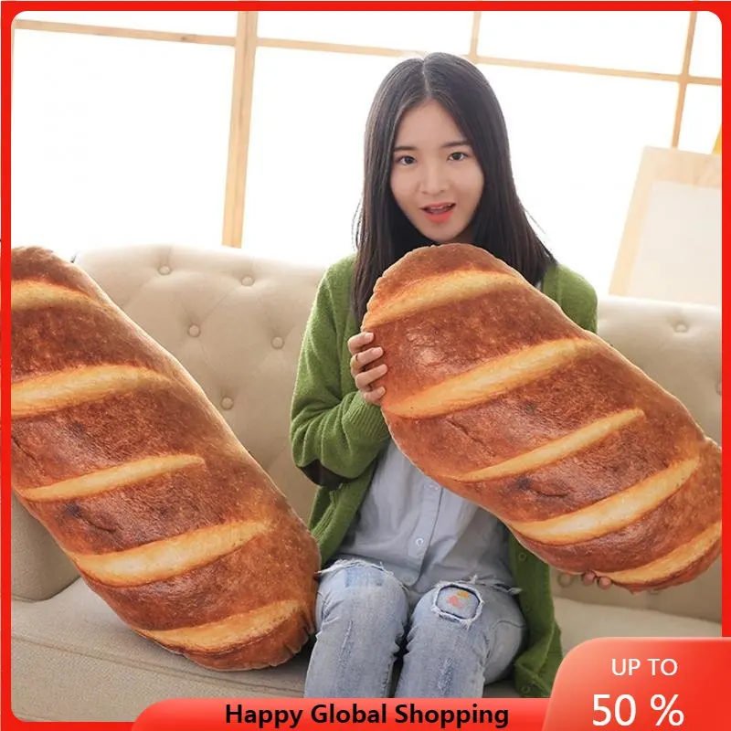 

Simulation Bread Pillow Creative Pillow Girl Cute Pillow Boys Comfortable Pillow Funny Christmas Gift Office Cushion Home Pillow