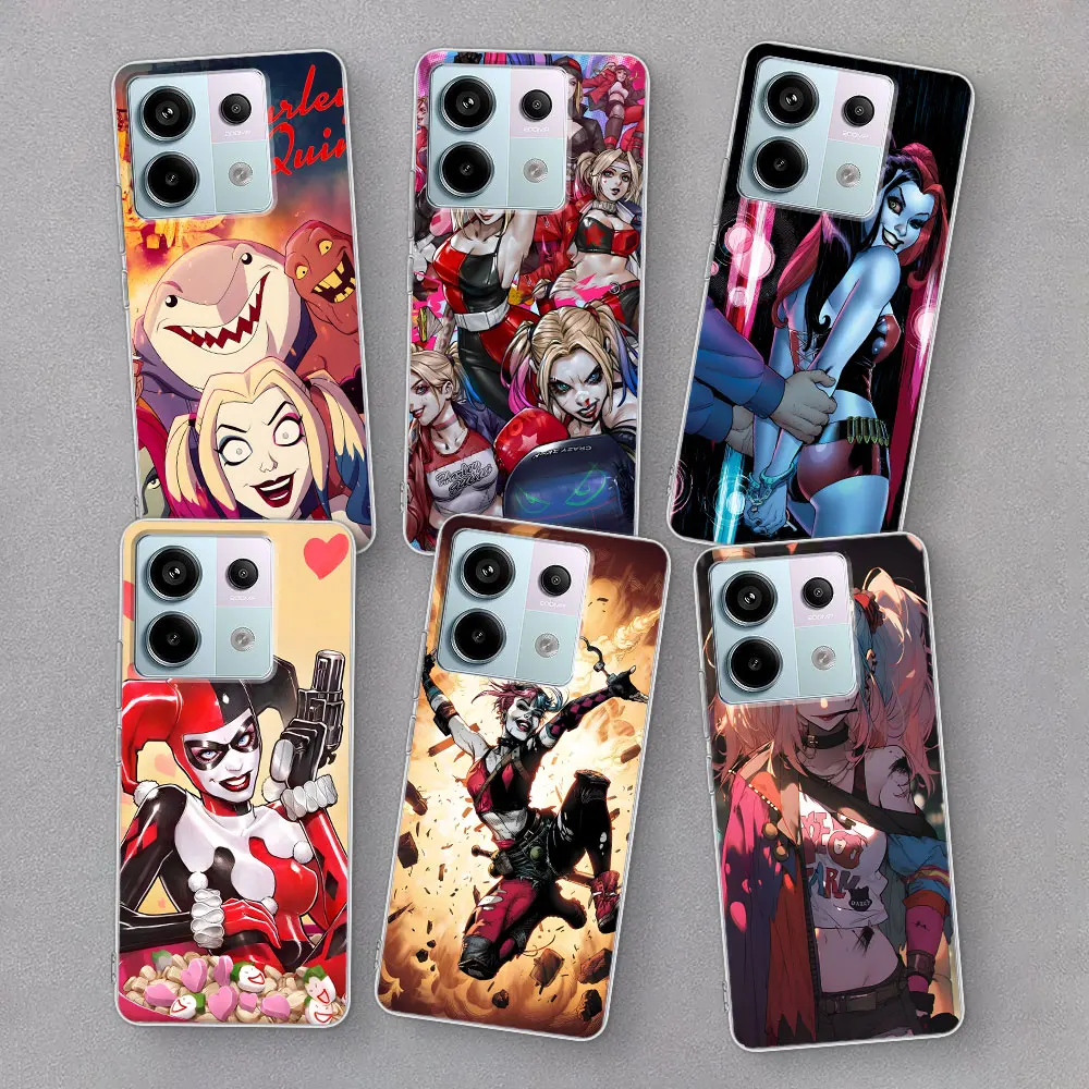 Чехол Harley Quinn для Xiaomi Redmi 10C 6 S2 Y2 12C 10A 7 9 8A 9A 9i 9T 10 Prime 6A 7A 8 10X K20 прозрачный мягкий чехол