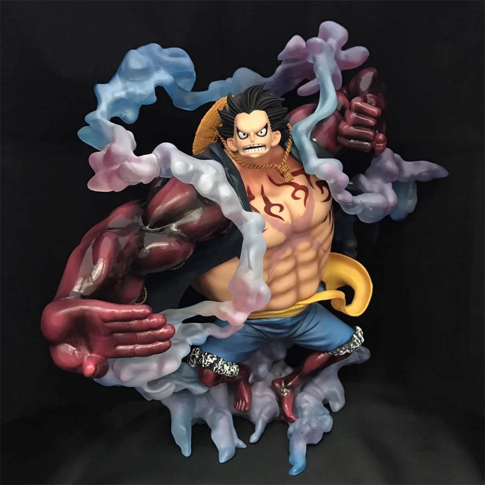 

Anime One Piece Monkey D Luffy Gear4 Second Generation PVC Action Figure Collectible Model Doll Toy 28cm
