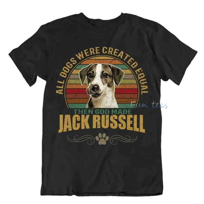 

Funny Jack Russell /Labrador Dog T-Shirt for Pet Lovers Vintage Fashion Men T Shirts Dog Design Cool Boy Casual Tops Hipster Man