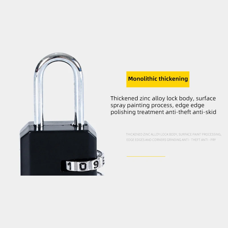 3-значный Кодовый Замок С Кодом И Номером Для Багажа Сумки Рюкзака Чемодана Ящика