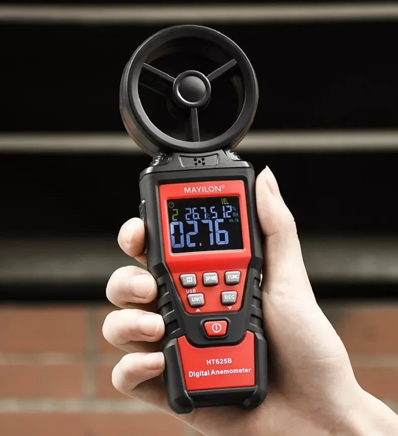 Ручной HT625A HT625B быстрый тест цифровой анемометр объема воздуха/масштабный