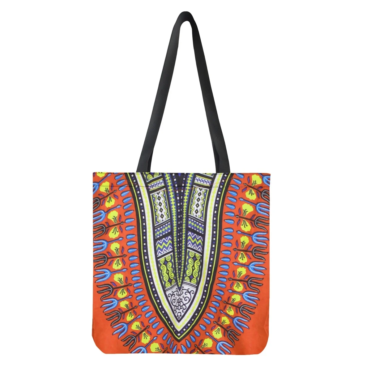 Ethnic Tribes Design Canvas Tote Bag Women Handbags Traditional African Culture Double Sided Print Ladies Shopping Bags Shoulder