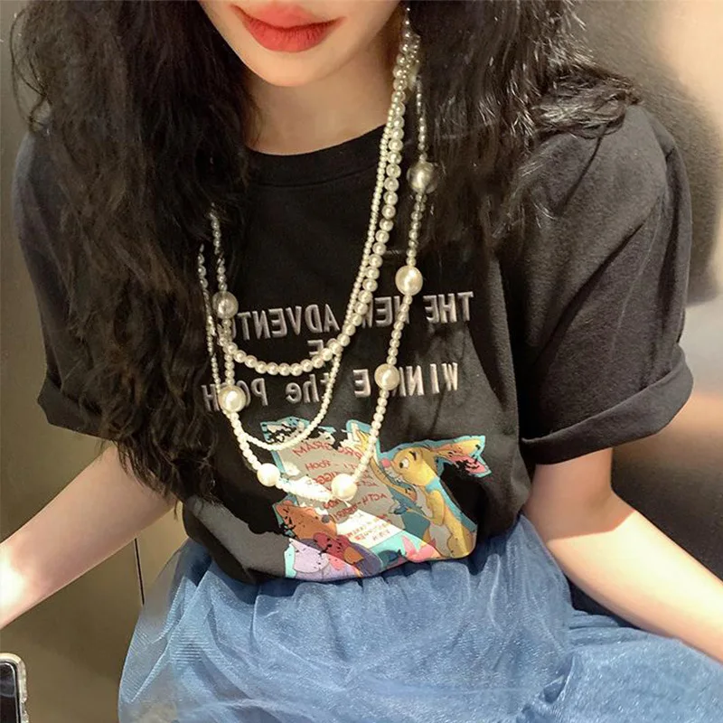 

Французское Ретро жемчужное трехслойное ожерелье с длинным кулоном дизайнерское преувеличенное ожерелье s