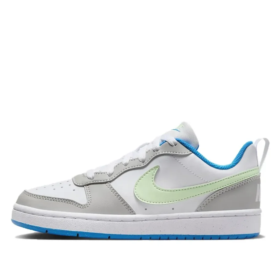 Детские низкие кроссовки Nike Court Borough Plaid Sports Mint Cool Grey для подростков