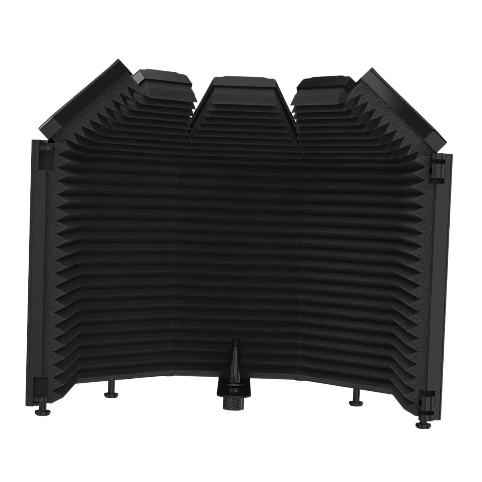 

Microphone Isolation Shield 5 Doors Portable Folding Acoustic for Recording