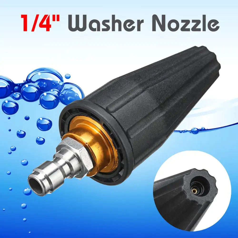 

7mm High Pressure Washer Rotating Turbo Nozzle 3600PSI 1/4 Inch Quick Connect