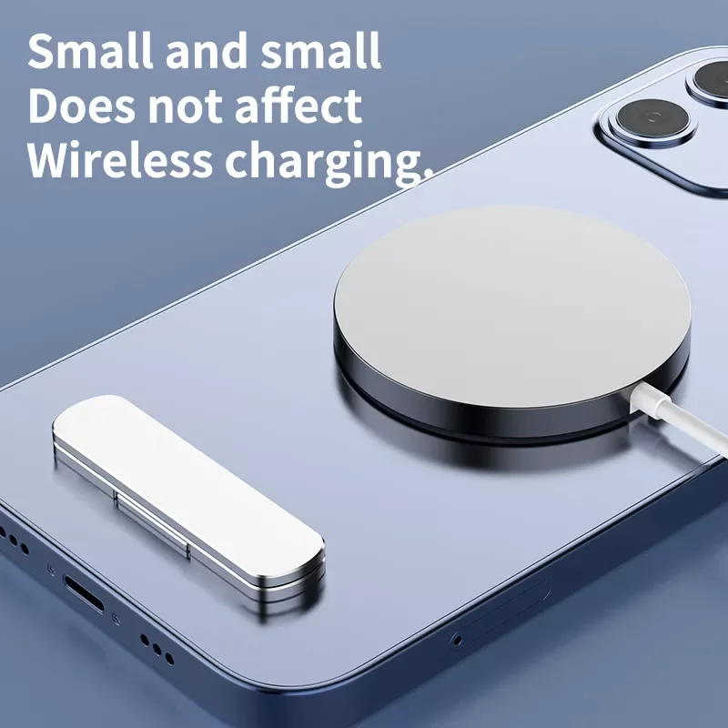 

QualityLovebay Magnetic Phone Holder Aluminum Folding Phone Mount Invisible Mini Support High Metal Holder 360 Rotatable Stand
