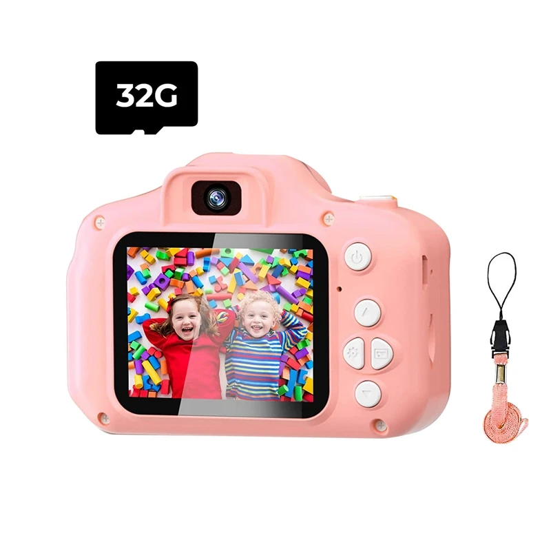 

Best Kids Camera Toys For 3-9 Year Old Girls&Boys,HD 1080P Digital Video Selfie Cameras For Toddler With 32GB SD Card