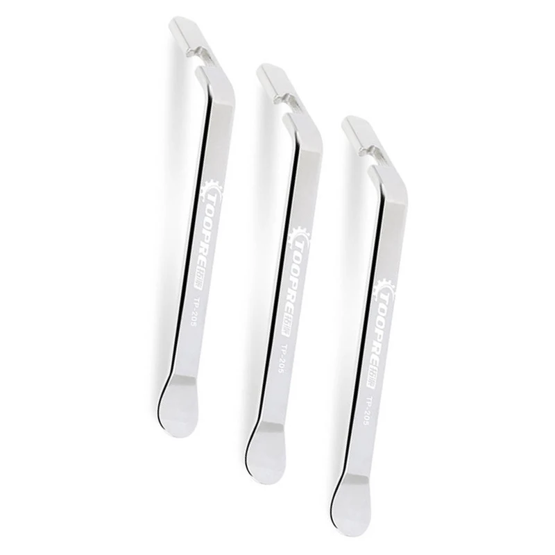 

12cmx9.5mmx3.5mm TOOPRE 3Pcs Bicycle Bike Tire Lever Iron Tyre Changing Tool Steel Crowbar Tire Levers Bike Repairment Accs