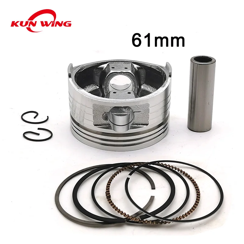 Комплект поршневых колец 61 мм (Pin 15 мм) для GY6 125cc 150cc 180cc 1P52QMI 1P57QMJ двигатель Скутер ATV