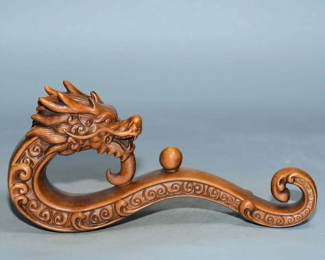 Китайская резьба по дереву старая коллекция самшита тонкая резная подставка для