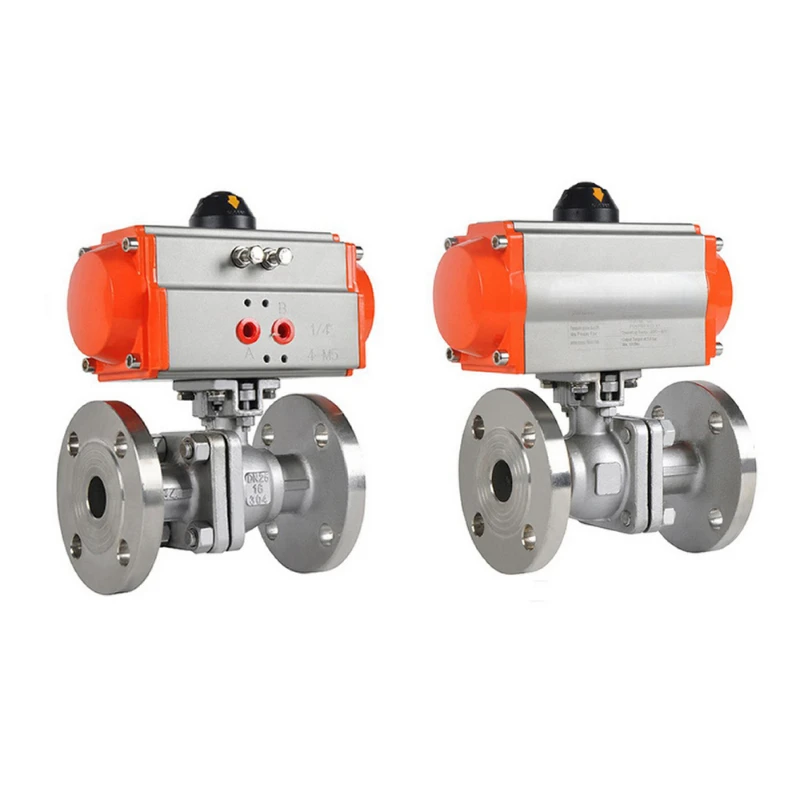 

2 Way Stainless Steel PTFE Flanged Connection Pneumatic Actuator Ball Valve